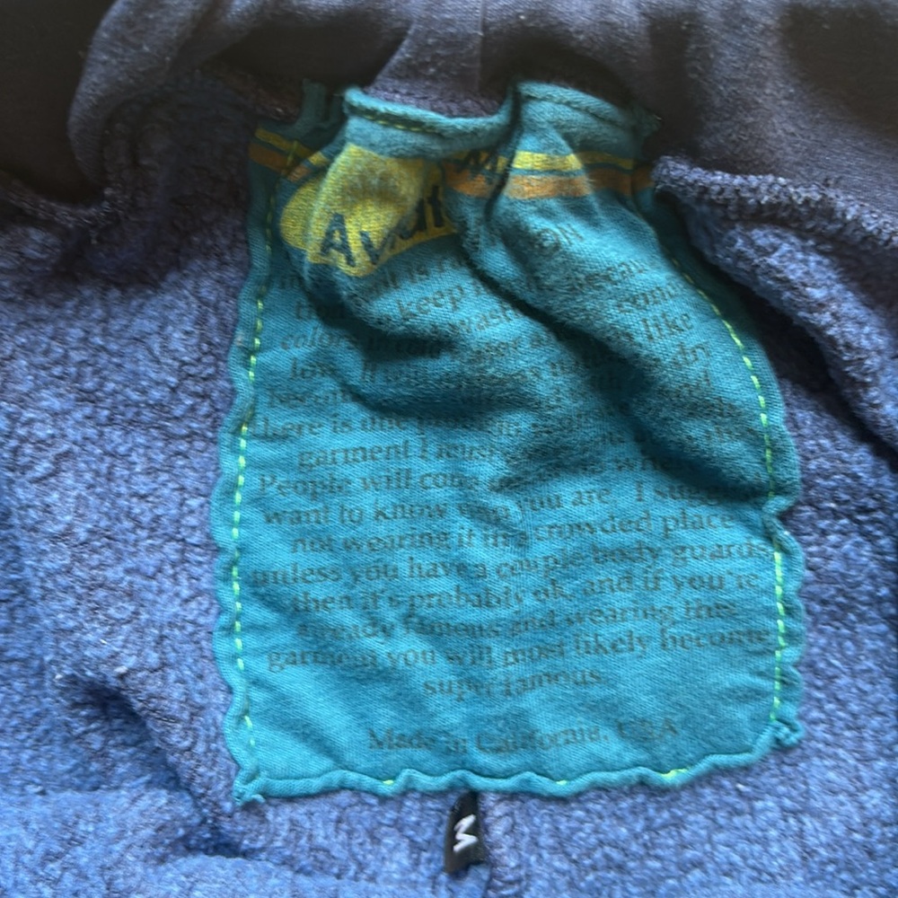 Aviator Nation Navy Sweatpants with Yellow, Orange, Pink & Teal Stripes - Picture 2 of 2